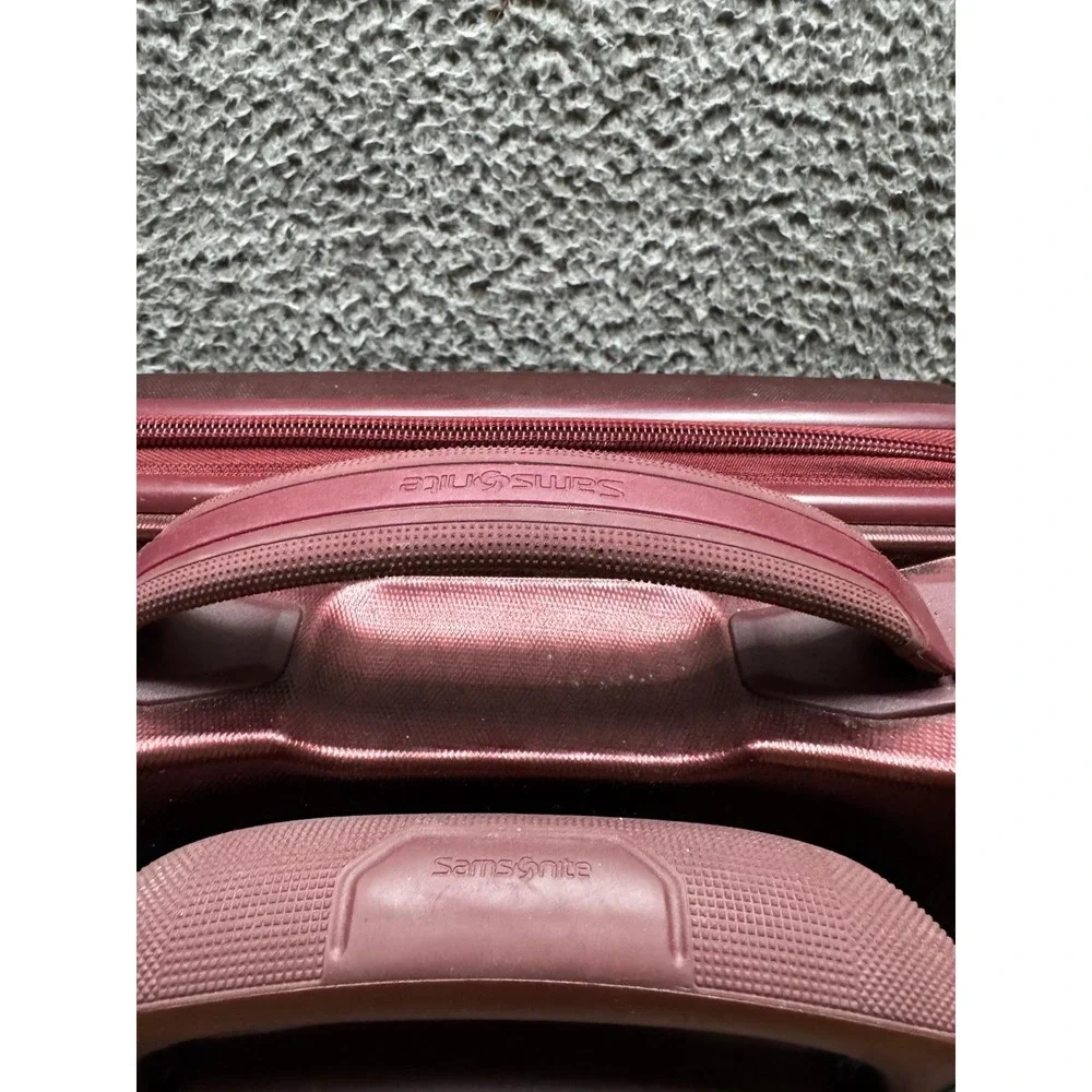 Samsonite Silhouette 16‎ Hardside Spinner Under-Seat Wheeled Luggage Burgundy
